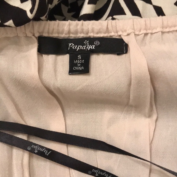 Papaya black and beige long sundress - Picture 4 of 6